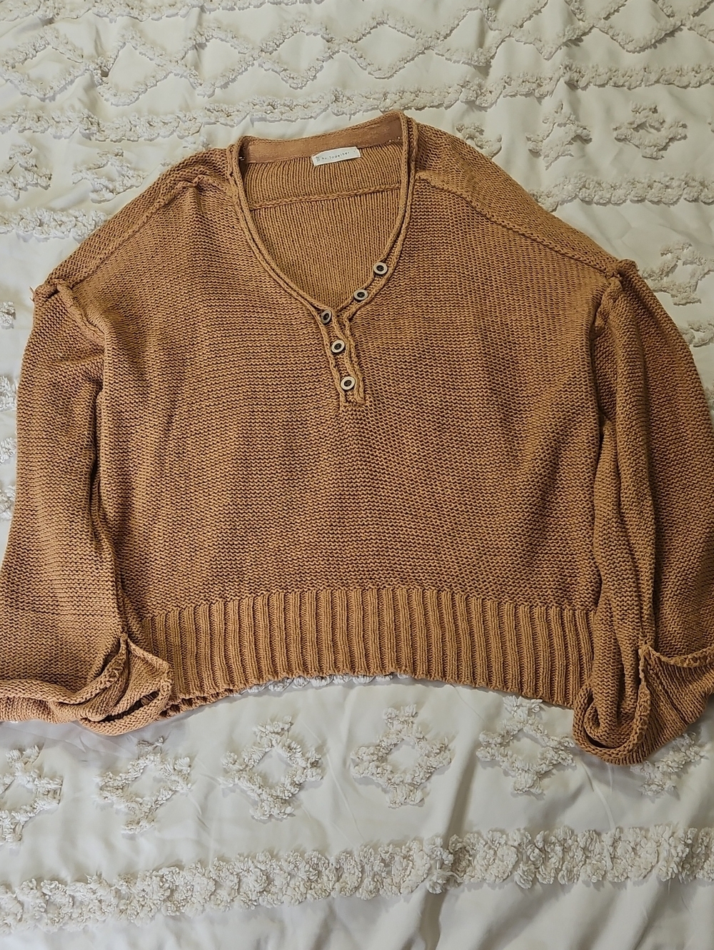 By Together Relaxed Fit Button Knit Sweater